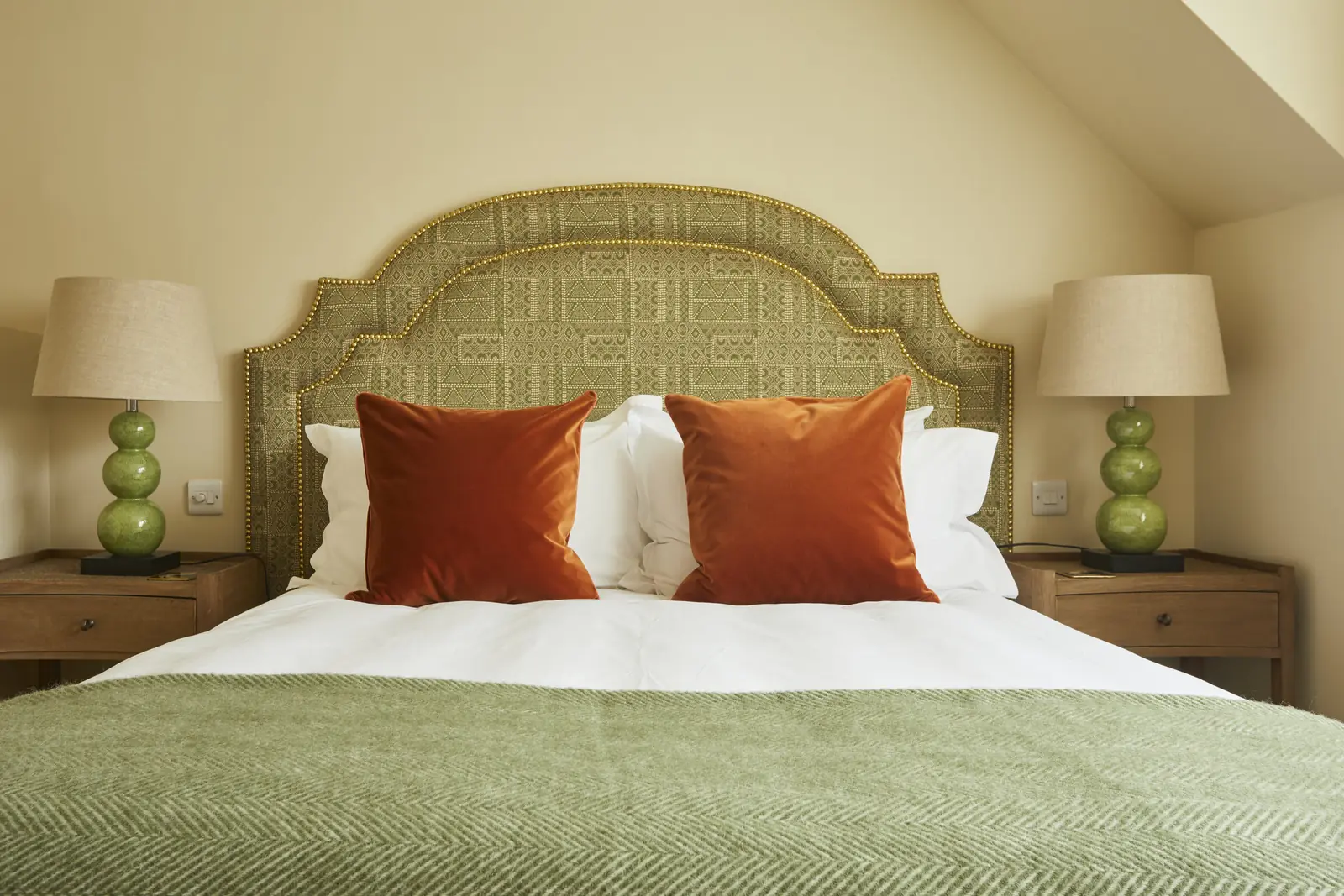A bedroom above the pub